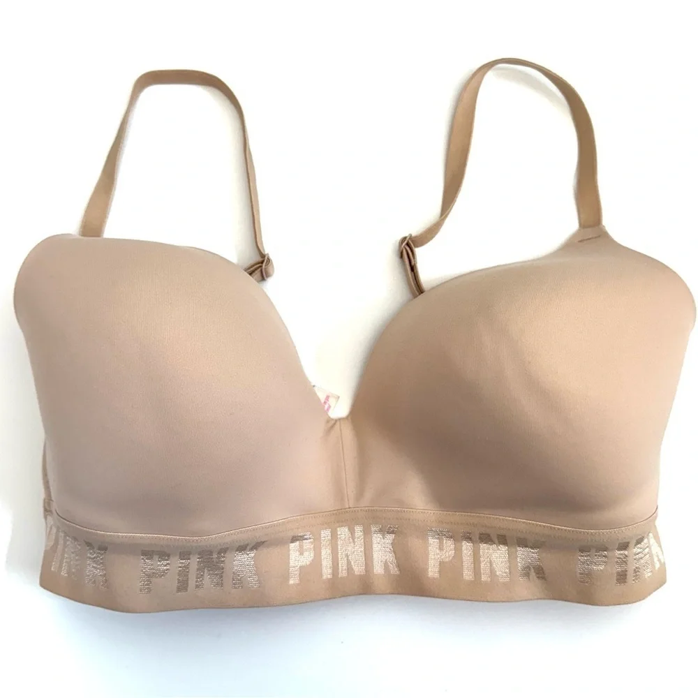 PINK Victorias Secret Nude Lightly Lined Bra Size 34D
